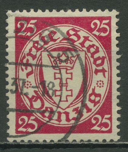 Danzig 1935 Freimarke Staatswappen 246 gestempelt