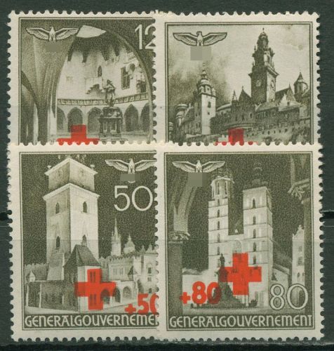 Generalgouvernement 1940 Rotes Kreuz 52/55 postfrisch