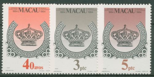 Macau 1984 100 Jahre Briefmarken Krone 514/16 postfrisch