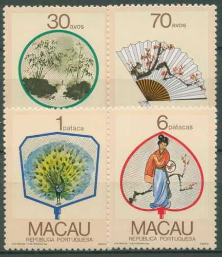 Macau 1987 Kunst Kultur Fächer 575/78 postfrisch