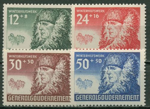 Generalgouvernement 1940 Winterhilfe, Bauer 59/62 postfrisch
