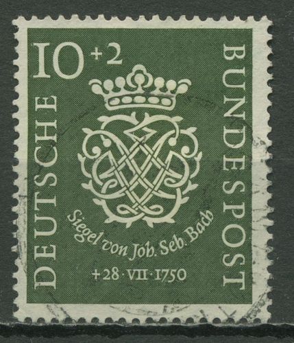 Bund 1950 Bachsiegel 121 gestempelt