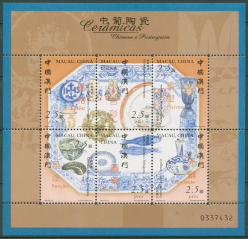 Macau 2000 Porzellan 1111/16 K postfrisch (C62702)