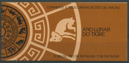 Macau 1986 Chinesisches Neujahr Jahr des Tigers 550 C MH postfrisch (C62711)