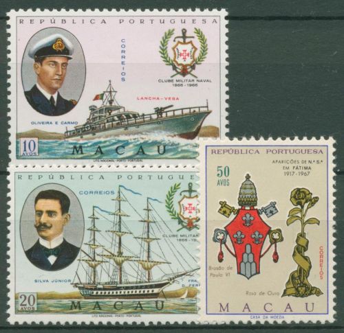 Macau 1967 kompletter Jahrgang (440/42) postfrisch