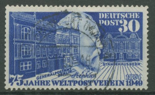 Bund 1949 Weltpostverein H. von Stephan 116 gestempelt, Zahnfehler (R19392)