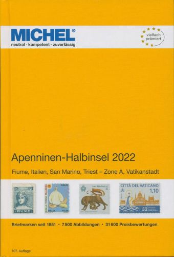 MICHEL Apenninen-Halbinsel 2022 Katalog Band 5, 107. Aufl., gebraucht (Z2853)