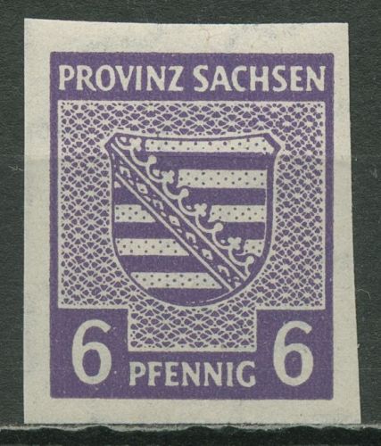 SBZ Provinz Sachsen 1945 Provinzwappen 69 X a postfrisch geprüft