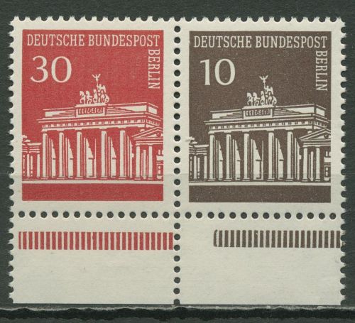 Berlin Zusammendrucke 1970 Brandenburger Tor W 44 UR dgz. postfrisch