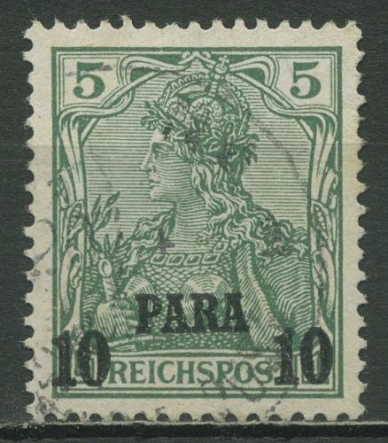 Deutsche Post in der Türkei 1902/04 Germania mit Aufdruck 12 II gestempelt