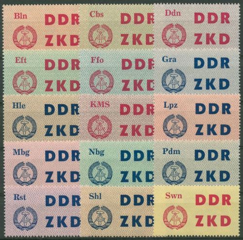 DDR 1963 Laufkontrollzettel des ZKD 1/15 postfrisch