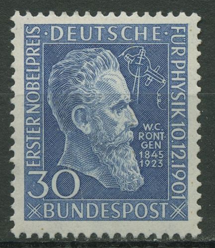 Bund 1951 Wilhem Röntgen - Nobelpreisträger 147 postfrisch