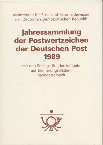 DDR Jahressammlung 1989 gestempelt komplett wie verausgabt (XL70791)