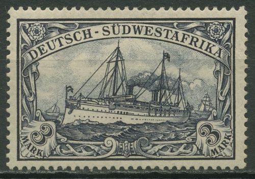 Deutsch-Südwestafrika 1901 Kaiseryacht Hohenzollern 22 mit Falz