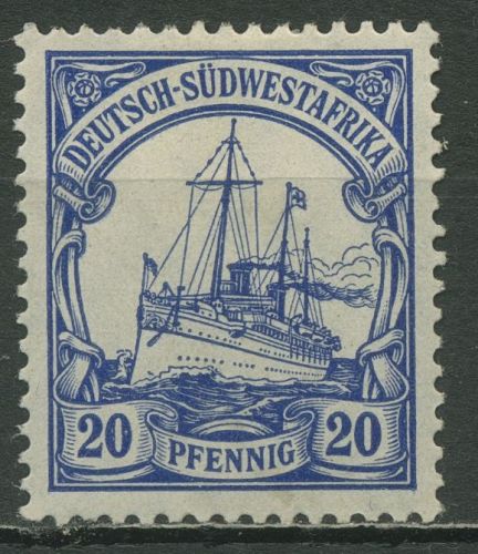 Deutsch-Südwestafrika 1906 Kaiseryacht Hohenzollern 27 mit Falz