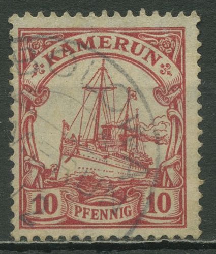 Kamerun 1905/19 Kaiseryacht Hohenzollern 22 a mit Stempel (E)BOLOWA