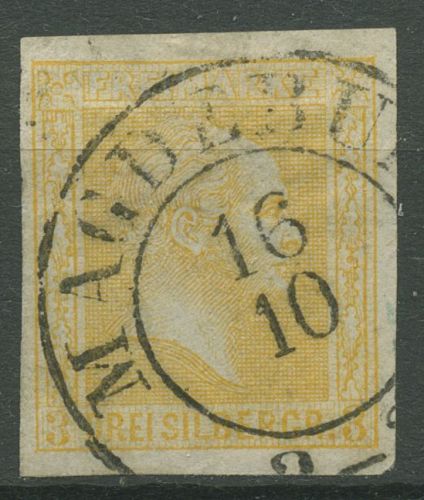 Preußen 1858 König Friedrich Wilhelm IV., 12 a gestempelt K2 MAGDEBURG