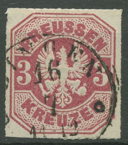 Preußen 1867 Wappenadler 24 gestempelt Thurn und Taxis K1 BINGEN