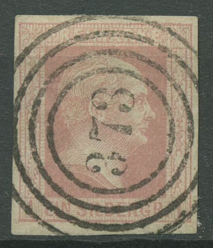 Preußen 1857 König Friedrich Wilhelm IV., 6 a Nr.-Stpl. 373 ELBERFELD