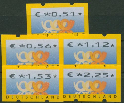 Bund ATM 2002 Automatenmarken Versandstellensatz 4.1 VS 2 postfrisch