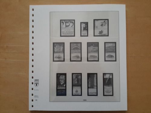 LINDNER-T Vordruckblätter Israel 1989/93 gebraucht (Z2876)