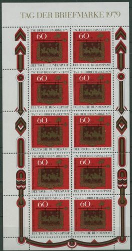 Bund 1979 Tag der Briefmarke Kleinbogen Überbreite! 1023 K postfrisch (SG80279)