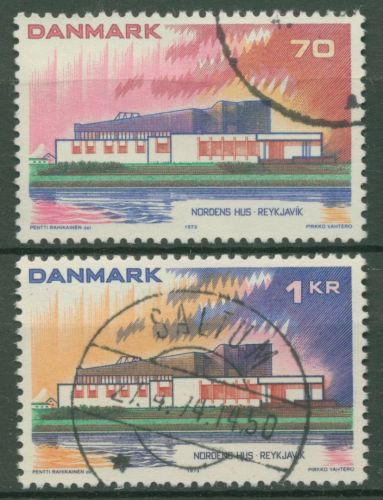 Dänemark 1973 NORDEN Haus des Nordens Reykjavik 545/46 gestempelt