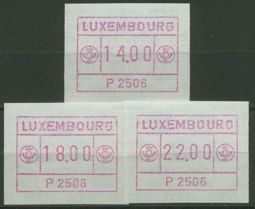 Luxemburg 1983 Automatenmarke Automat P 2506 Satz 1.6 d S4 postfrisch