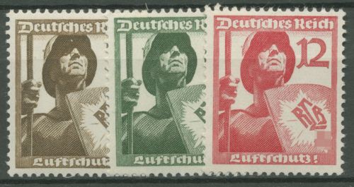 Deutsches Reich 1937 Luftschutz 643/45 postfrisch