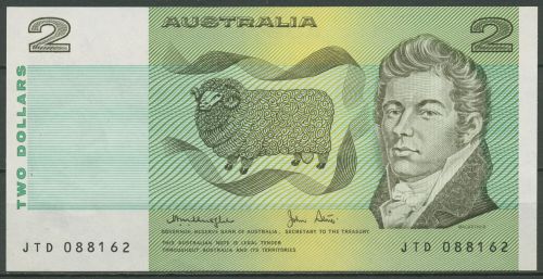 Australien 2 Dollars 1979, John MacArthur Schaf, KM 43 c, kassenfrisch (K195)