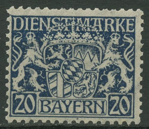 Bayern Dienstmarken 1916/20 Bayerisches Staatswappen D 28 x postfrisch geprüft