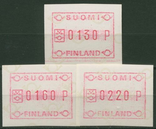 Finnland Automatenmarken 1986 kleine Posthörner Satz ATM 1.1 S 6 postfrisch