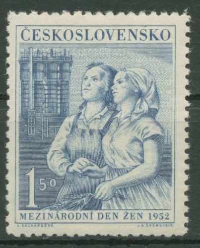 Tschechoslowakei 1952 Internationaler Frauentag 721 postfrisch