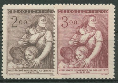 Tschechoslowakei 1952 Internationaler Kinderschutz 722/23 postfrisch