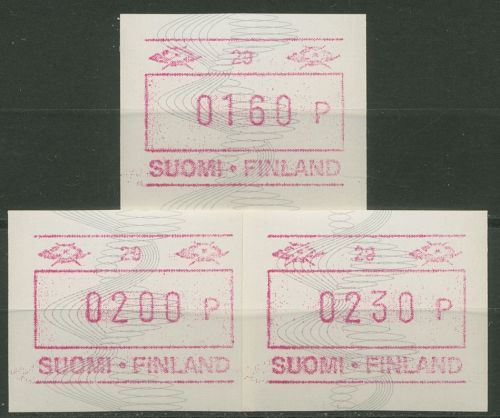 Finnland ATM 1990 mit Automaten-Nr. 29, Satz ATM 8.2 d S3 postfrisch