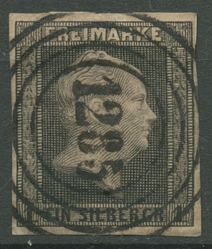 Preußen 1850 Friedrich Wilhelm IV., 2 a Nr.-Stpl. 1285 SAARBRÜCK