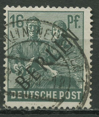 Berlin 1948 Schwarzaufdruck 7 mit TOP-Stempel