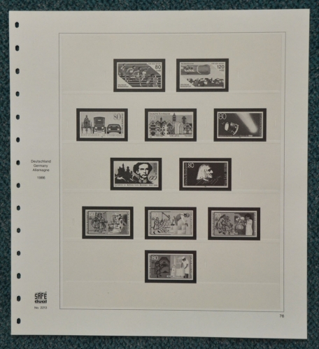 SAFE-dual Vordrucke Bund 1986/ 03.10.1990 gebraucht (Z402)