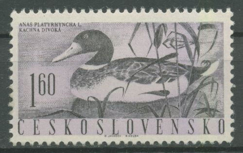 Tschechoslowakei 1960 Wasservögel Ente 1233 postfrisch