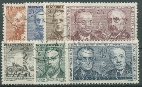 Tschechoslowakei 1962 Persönlichkeiten Künstler 1321/27 gestempelt