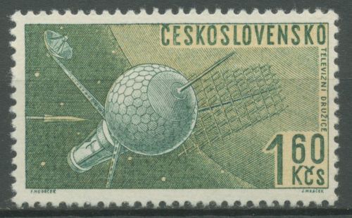 Tschechoslowakei 1962 Weltraumforschung Satellit 1334 postfrisch