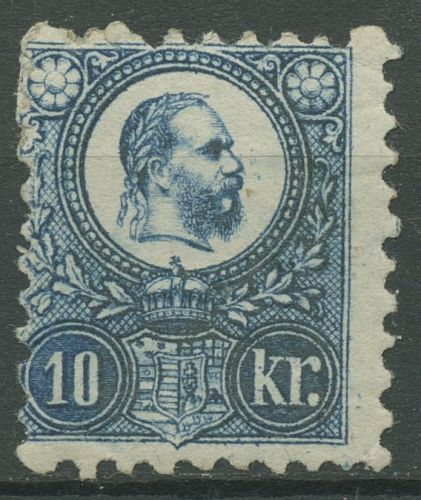 Ungarn 1871 König Franz Josef 11 a mit Falz, Gummi brüchig