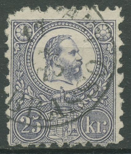 Ungarn 1871 König Franz Josef 13 a gestempelt