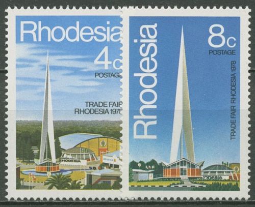 Rhodesien 1978 Handelsmesse RHODESIA Messegelände 204/05 postfrisch