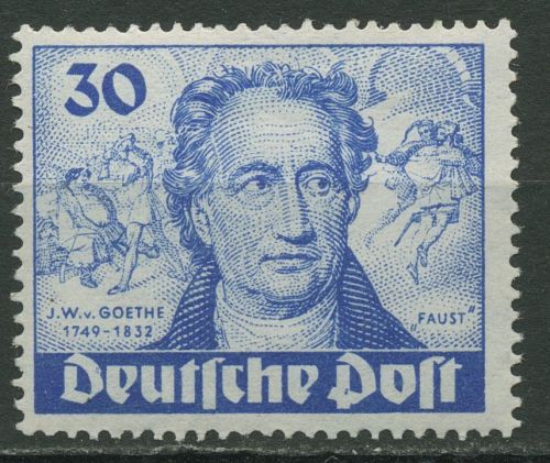 Berlin 1949 200. Geburtstag von Johann Wolfgang von Goethe 63 postfrisch geprüft