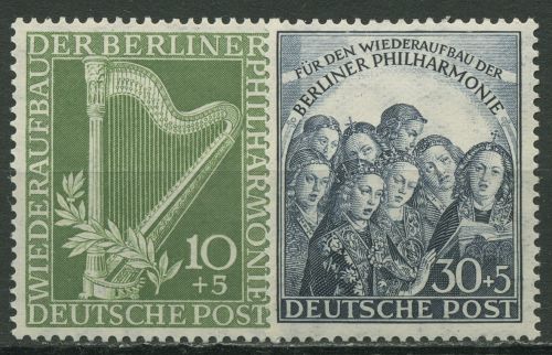 Berlin 1950 Wiederaufbau Berliner Philharmonie 72/73 postfrisch geprüft