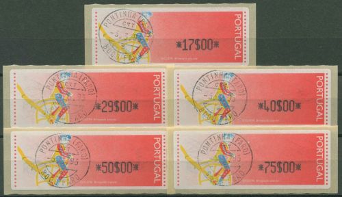 Portugal ATM 1992 Spielzeuge Satz 5 Werte 17/29/40/50/75 ATM 6 S gestempelt