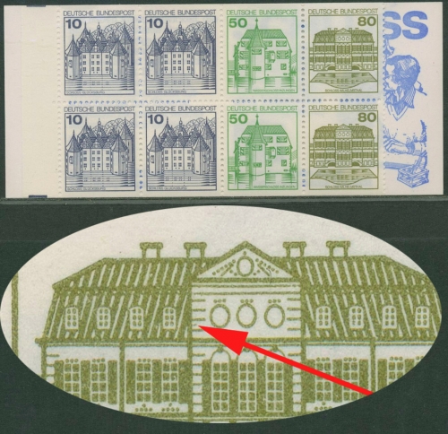 Bund 1982 Markenheftchen mit Plattenfehler MH 24 b PF I postfrisch (R13522)