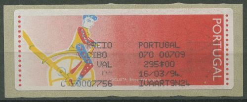Portugal ATM 1992 Spielzeuge, Statistik-ATM; ATM 6 XXII postfrisch