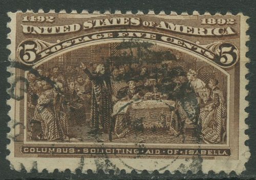 USA 1893 Kolumbus-Weltausstellung Chicago 77 gestempelt
